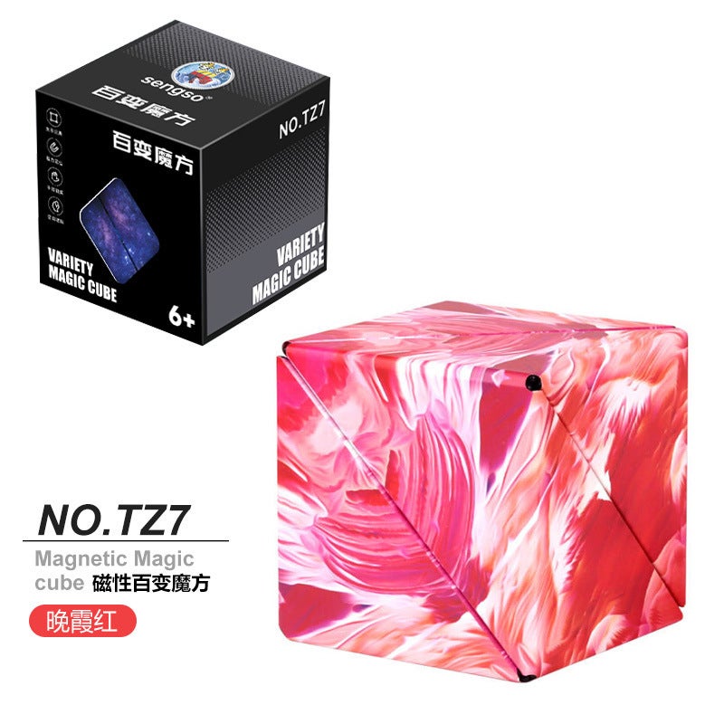 Children'S Toys 3D Three-Dimensional Changeable Magnetic Geometric Rubik'S Cube Magnetic Three-Dimensional Infinite Flip Rubik'S Cube Toys -Selling - Image 1