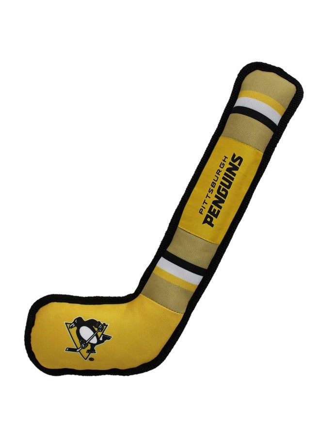 Pets First - Pets First NHL Pittsburgh Penguins Stick Toy for Dogs & Cats. Play Hockey with Your Pet with This Licensed Dog Tough Toy Reward! 16 inches long - Image 1