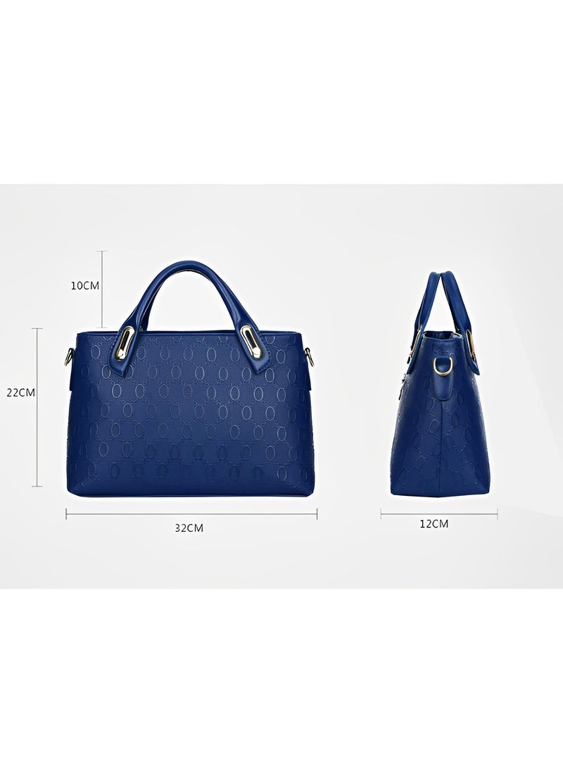 REOCLE Women's 4 Pcs Handbags Set Top Handle Shoulder Crossbody Bag Handle Satchel Hobo Handbag Set Large Tote & Purse & Shoulder Bag & Card Holder Tote Bag  - Image 5