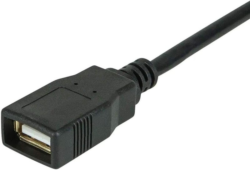 آي إم بي إيه برايس كابل تمديد USB 2.0 فاخر من بطول 10 أقدام - ذكر إلى أنثى 28/24AWG مطلي بالذهب (أسود) - Image 2