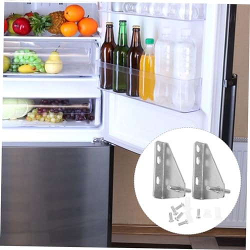 Yardenfun 2pcs Fridge Hinges Refrigerator Hinges Freezer Door Replacement Fridge Small Supply Repairing Freezer Xiaobing Stainless Steel Household S01 35mm - Image 3