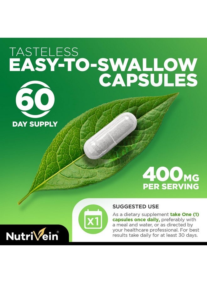 Nutrivein Nutrivein Premium DIM Supplement 400 mg Daily - 120 Servings (120 Capsules): Diindolylmethane for Women and Men - Plus Bioperine - Estrogen Supplement - Menopause and Middle Age Support - Image 5
