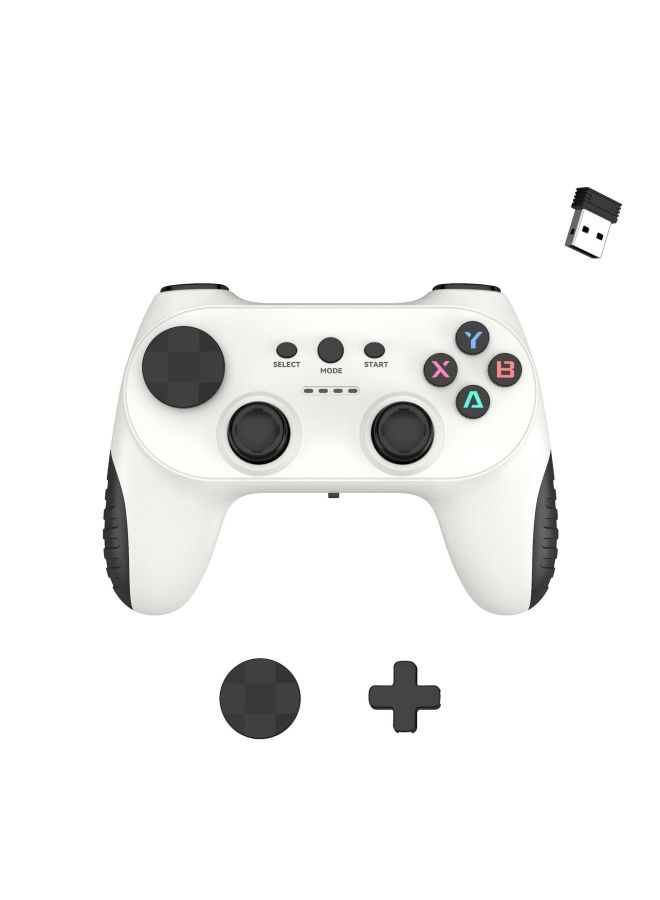 2.4G Wireless Gamepad Support Android/p3/pc360 Compatible Black Myth USB Computer Gamepad-Product Color:White + Yellow (bare Metal) - Image 3