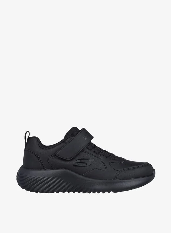 SKECHERS Boys Monotone Shoes With Hook And Loop Closure - Bounder