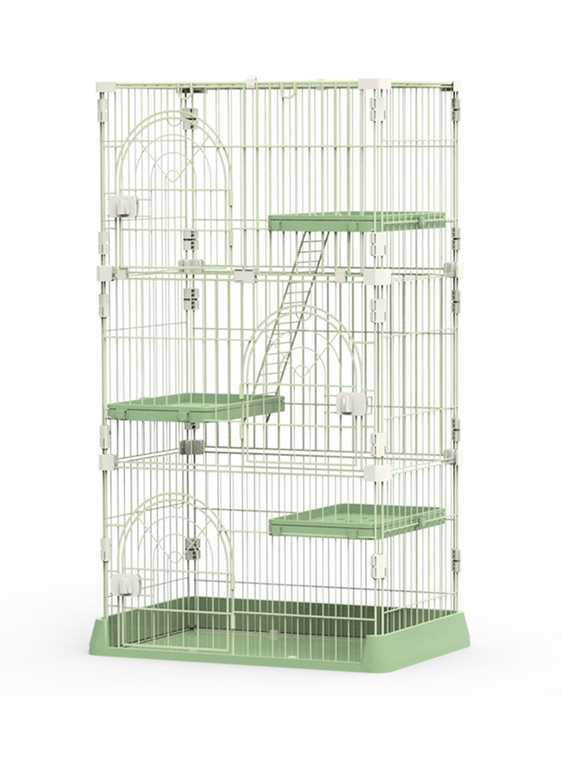 MaBaby Four-layer Large Cat Cage Cat Cottage Home Indoor Extra Large Free Space Cat Cat House for 1-3 Cats 84*61*163.5cm  - Image 1