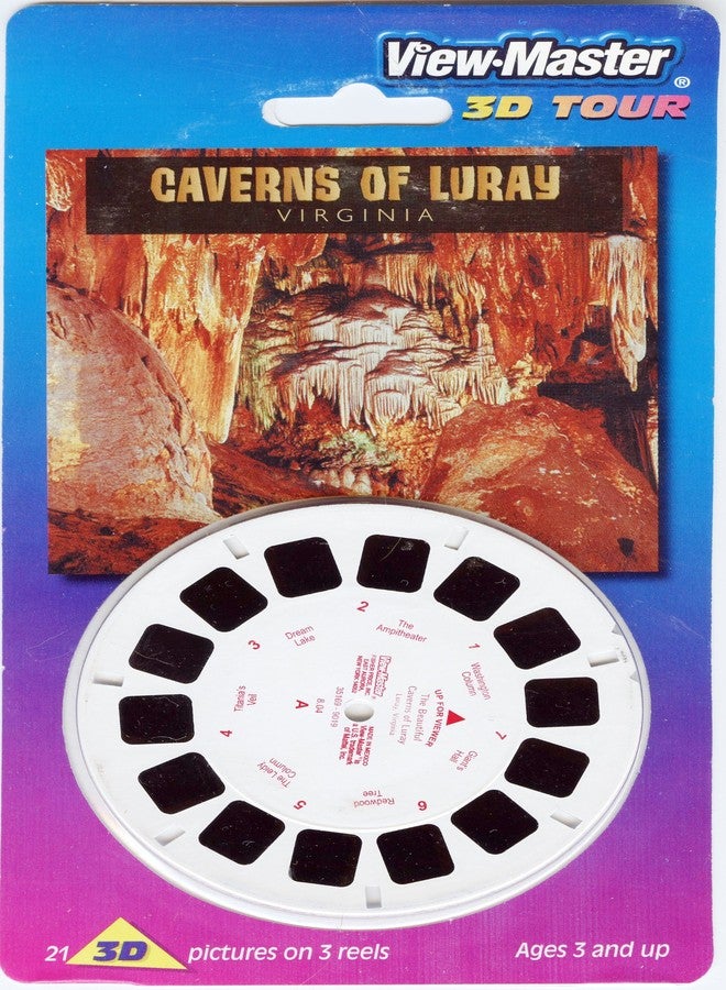 فيو.ماستر مجموعة صور ثلاثية الأبعاد من كهوف لوراي، فيرجينيا، من إنتاج ViewMaster، تتضمن 21 صورة. - Image 2