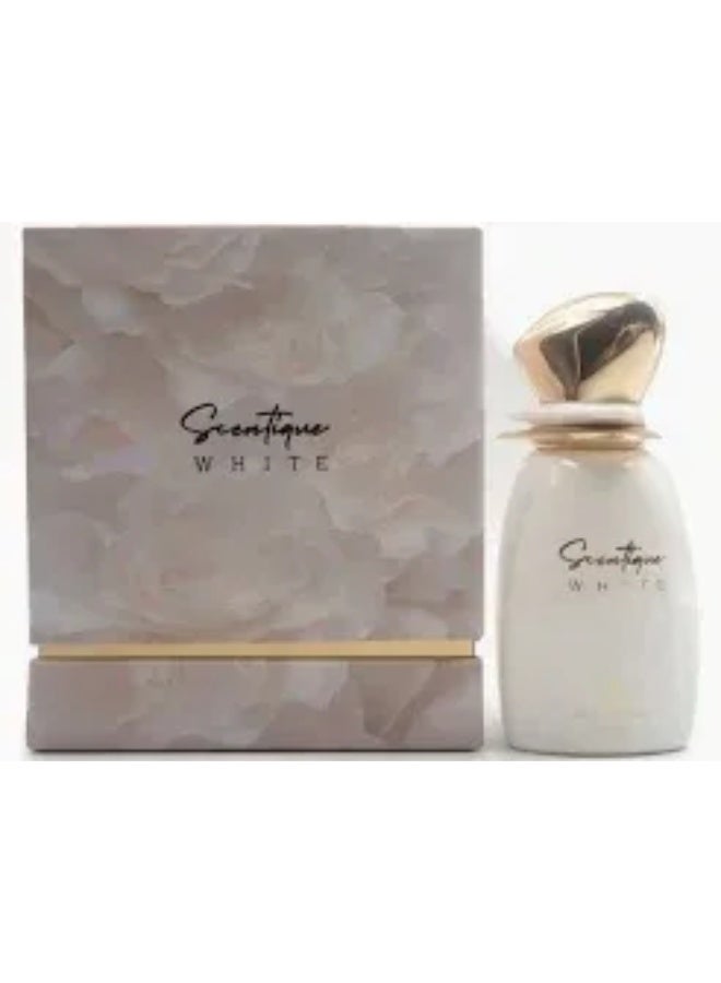 Ahmed Al Maghribi Scentique White Eau de Parfum 100ml | Long-Lasting Unisex Perfume | Floral Woody Musk Fragrance - Image 1
