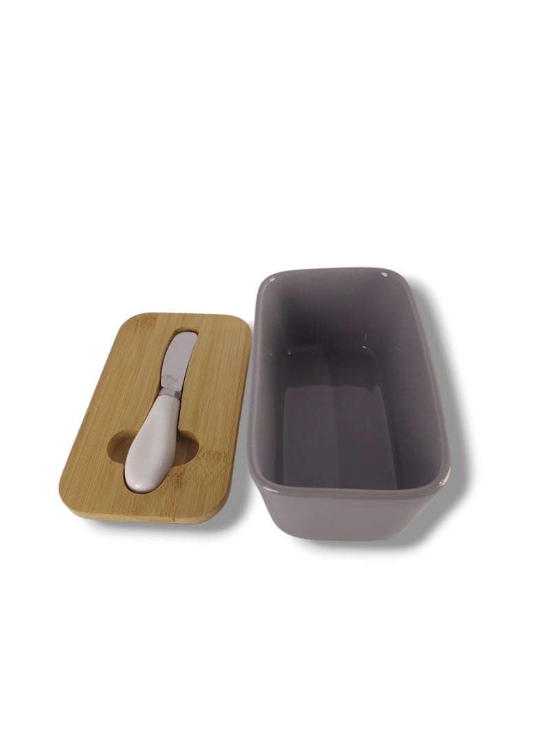 Generic "Large Butter Dish with Lid and Knife for Table – Butter Keeper with Cover for Countertop High Quality  - Image 2