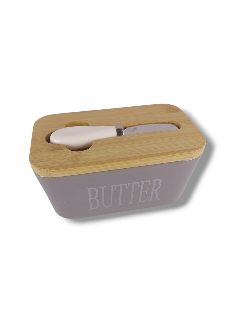 Generic "Large Butter Dish with Lid and Knife for Table – Butter Keeper with Cover for Countertop High Quality  - Image 1