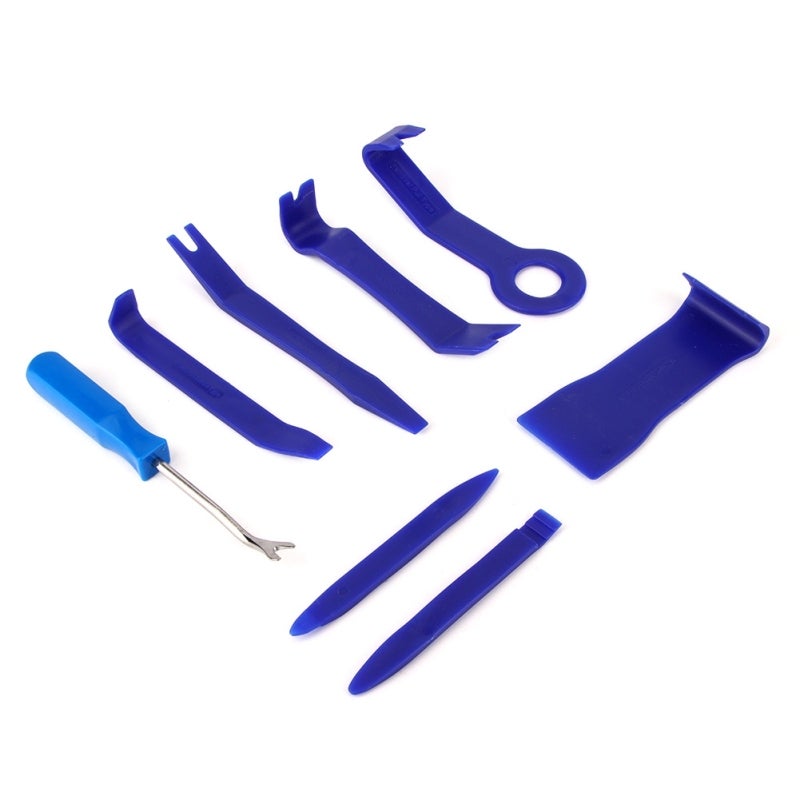 Trim Removal Tool Universal Application For Most Makes And Models Of Car Boats - High Quality ABS Interior Disassembly Pry Tool For Automotive Trim Door Panels Dashboard Decors - Blue - Image 1