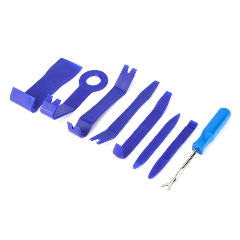 Trim Removal Tool Universal Application For Most Makes And Models Of Car Boats - High Quality ABS Interior Disassembly Pry Tool For Automotive Trim Door Panels Dashboard Decors - Blue - Image 3