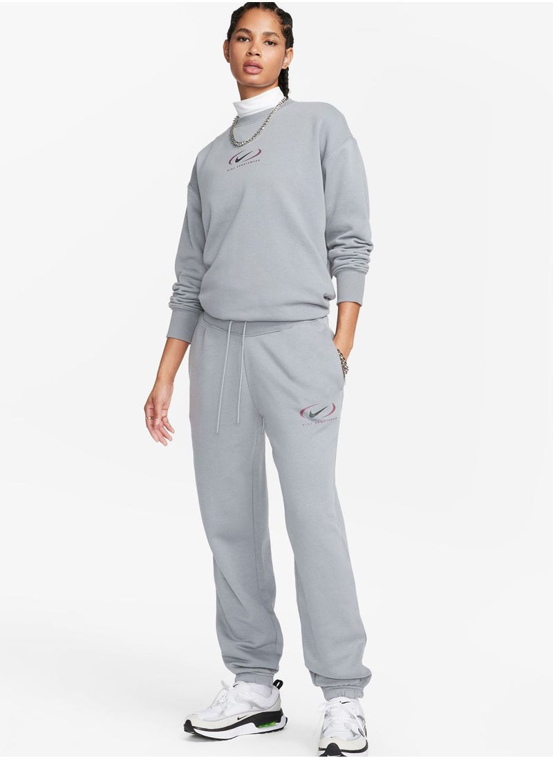 Nike - High-Waisted Wide-Leg Sweatpants - Image 1