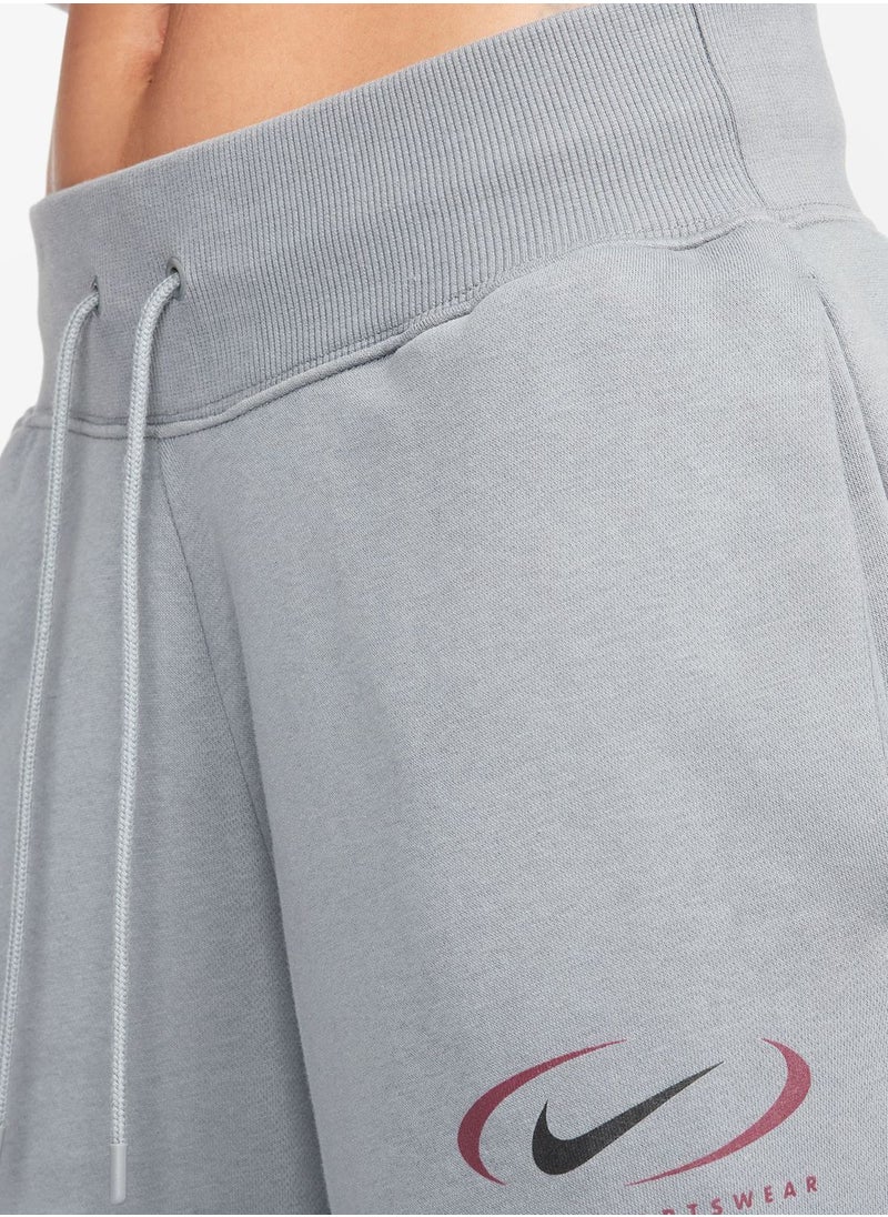 Nike - High-Waisted Wide-Leg Sweatpants - Image 1