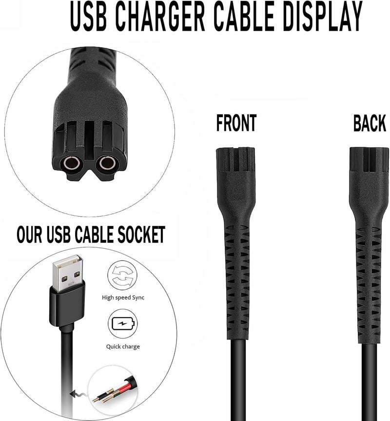 Kaynway كابل شحن USB لمقصات كينوا لوحل ماجيك كليب سينير ستيرلينغ-4 ديتيلر رابد كليب، كابل شحن بديل لمقصات لوحل 8164 فينالي و 8173 فانيش شيفر - Image 2