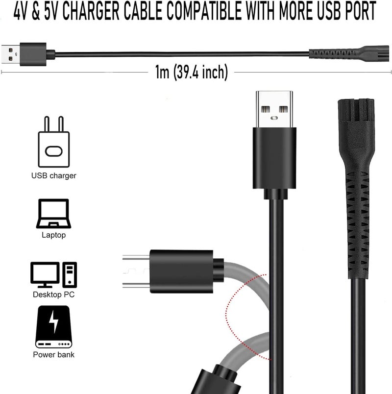 Kaynway كابل شحن USB لمقصات كينوا لوحل ماجيك كليب سينير ستيرلينغ-4 ديتيلر رابد كليب، كابل شحن بديل لمقصات لوحل 8164 فينالي و 8173 فانيش شيفر - Image 3