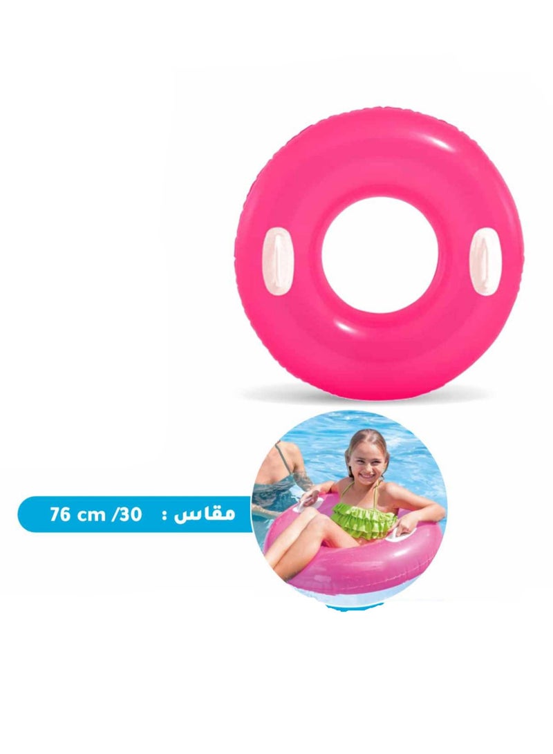 INTEX Swimming Inflatable Ring Pink 76cm - Image 1