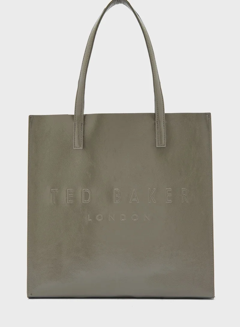 Ted Baker Abzcon Crinkle Patent Large Icon Shopper