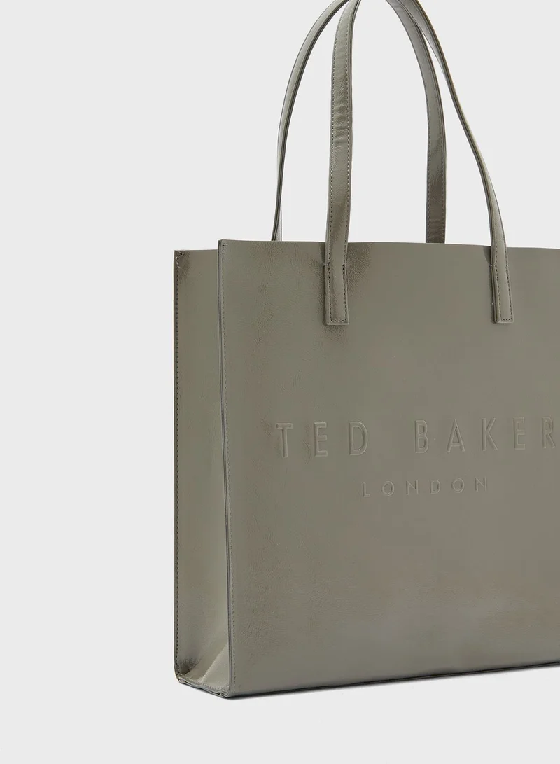 Ted Baker Abzcon Crinkle Patent Large Icon Shopper