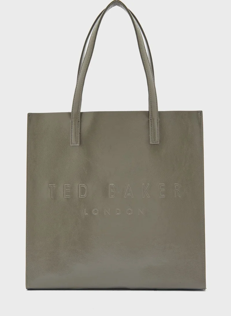 Ted Baker Abzcon Crinkle Patent Large Icon Shopper