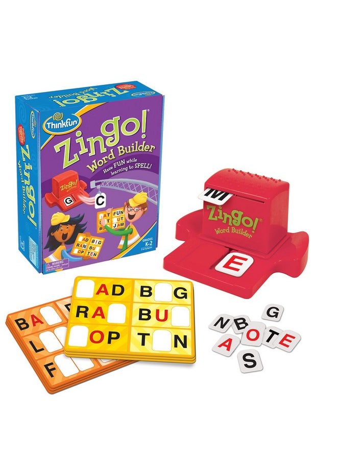 thinkfun ThinkFun Zingo Word Builder - Classic Early Reading Game | Enhances Vocabulary & Spelling Skills | Award-Winning Educational Toy for Kids and Adults  - Image 1