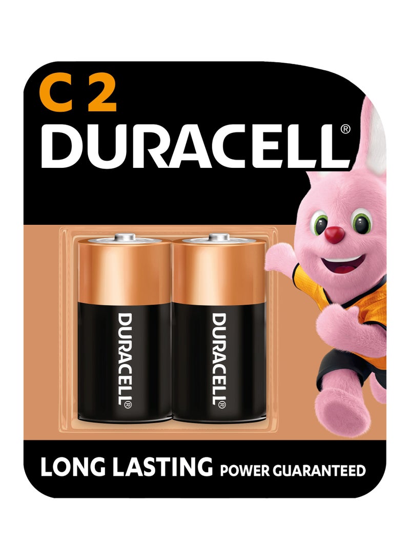 Duracell Alkaline Batteries C2 (2 Pieces)  - Image 1