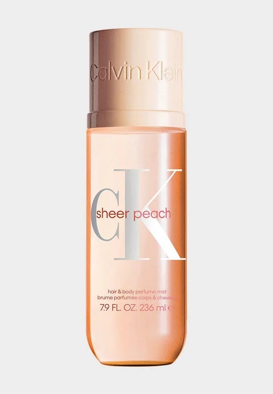 CALVIN KLEIN CK Sheer Peach Unisex Hair & Body Perfume Mist 236ml - Image 1