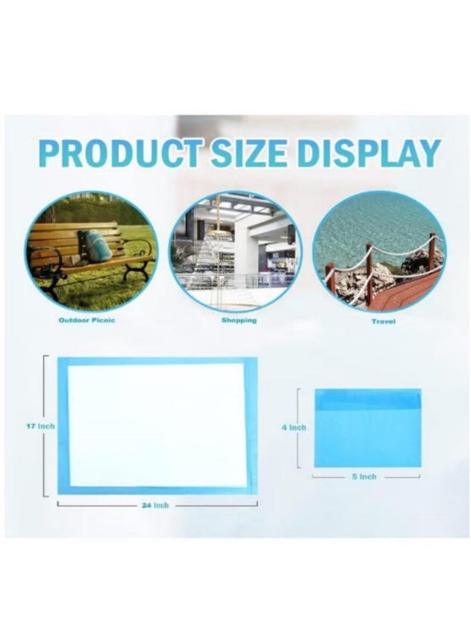 SHENGHUI 50pcs 60x45cm Disposable Changing Pad Leak-Proof Underpad Bed Table Protector Mat, Soft Non-Woven Fabric, - Image 2