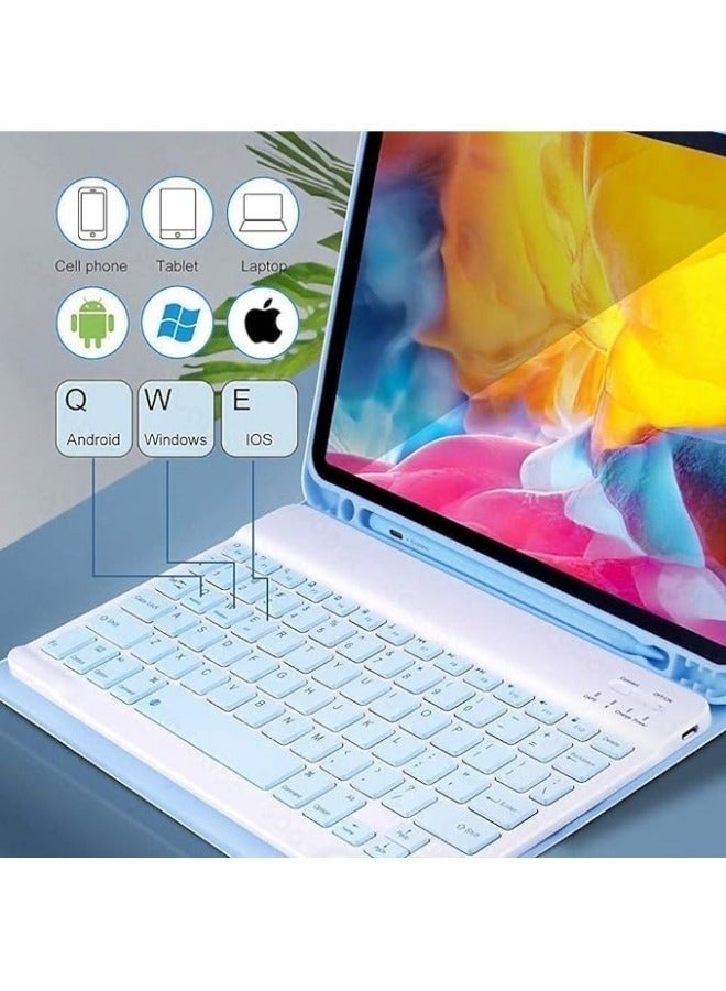 Compatible with Samsung Galaxy Tab S8 Ultra 14.6 inch 2022 Case Keyboard and Mouse, Detachable Magnetic Pen Holder For - Image 2