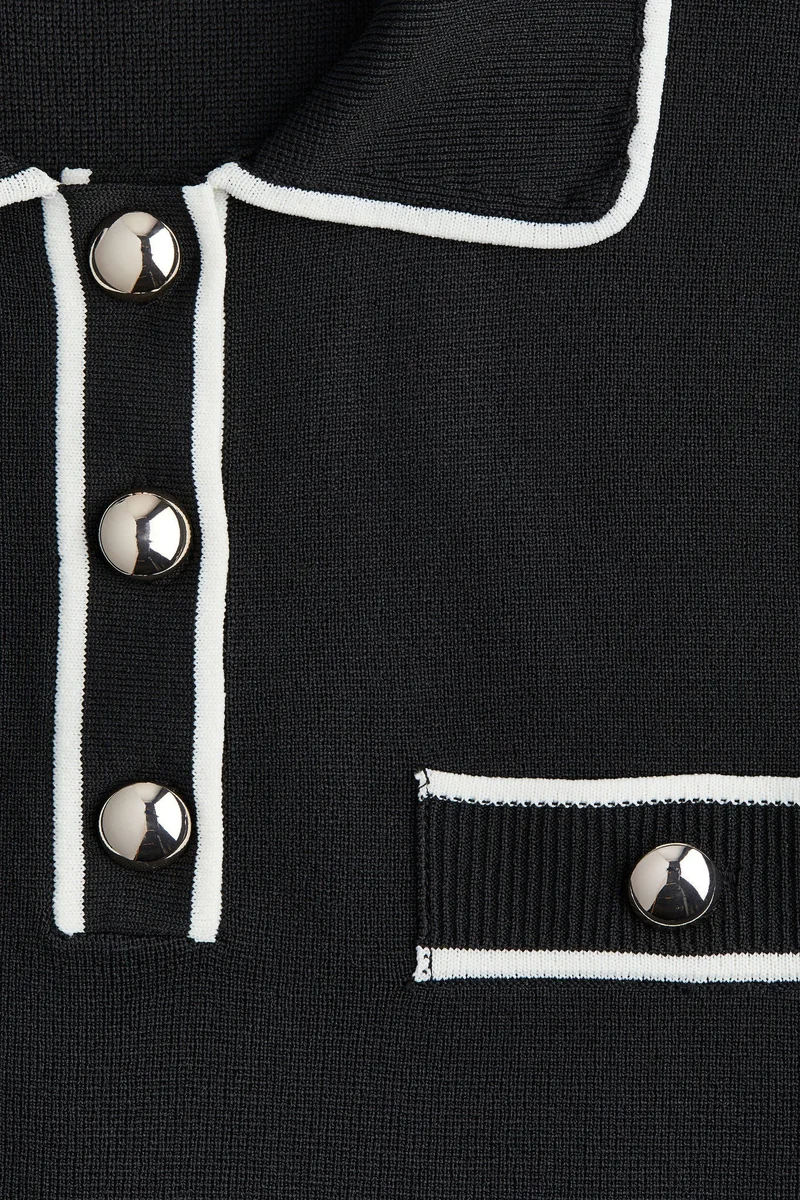 H&M Collared knitted top