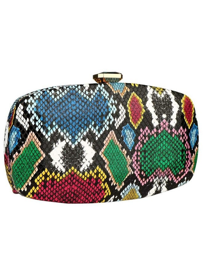 Gets Multicolor Snakeskin Purse For Women Box Evening Bag Green Snakeskin Clutch Handbag Party Wedding - Image 3