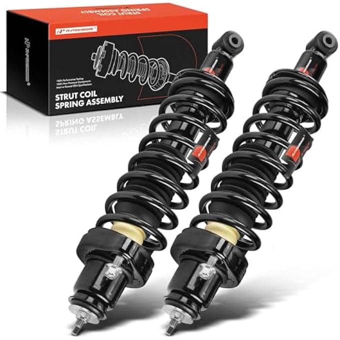 أ-بريميوم زوج خلفي كامل من 2 مجموعة دعامة ونابض لولبي متوافق مع ميتسوبيشي لانسر 2005-2006، استبدال جانب السائق والراكب 28710866 - Image 1