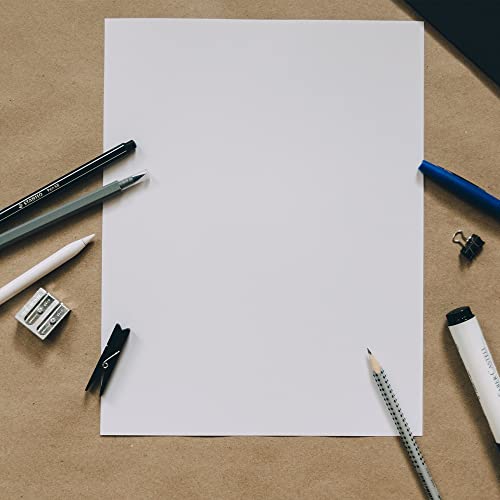 Reskid 100 Pack of White Cardstock - Thick Paper - 5 x 7" Blank Heavy Weight 110lb/14pt Cover Card Stock - Great For Invitations, Announcements and More (5x7, inches) - Image 5