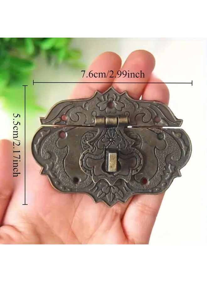 Vintage Zinc Alloy Mini Heart Shaped Lock With Key Antique Finish Love Model - Image 4