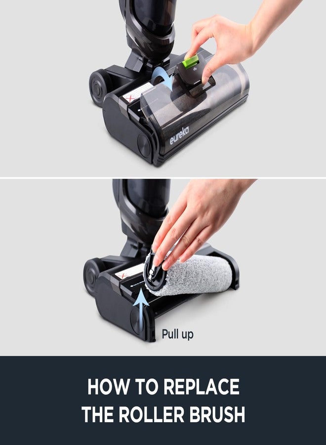EUREKA مكنسة كهربائية لاسلكية EUREKA NEW400 للسوائل والجاف مع فرشاة أسطوانية متخصصة 1+ فلاتر 2 - Image 2