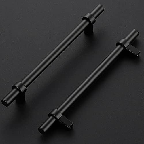 HomeExpert Home Expert 25 Pack Cabinet Handles 6310 Inch Black Cabinet Pulls Matte Black Kitchen Cabinet Handles Drawer Pulls with Square Base Kitchen Cabinet Hardware 845 Inch Overall Length - Image 3