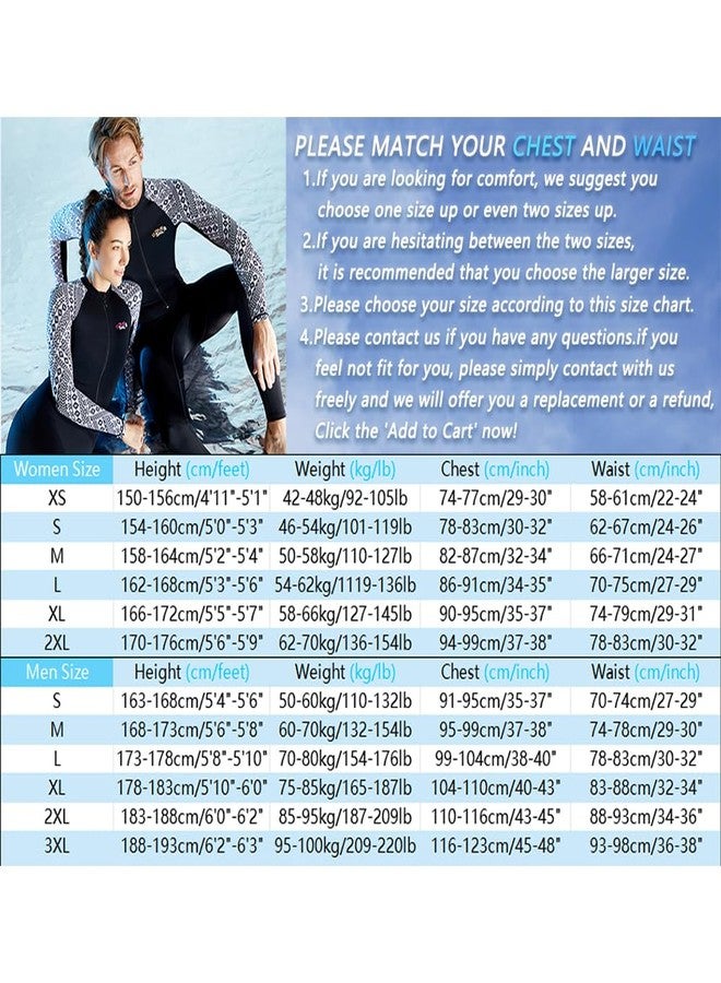 Skyone بدلة سباحة سكاي وان دايف سكينز واقية من الطفح الجلدي لكامل الجسم للرجال والنساء، بدلة غوص رقيقة، حماية من الأشعة فوق البنفسجية، أكمام طويلة، بدلة غوص سريعة الجفاف من قطعة واحدة للغطس (أسود للرجال، مقاس متوسط) - Image 2