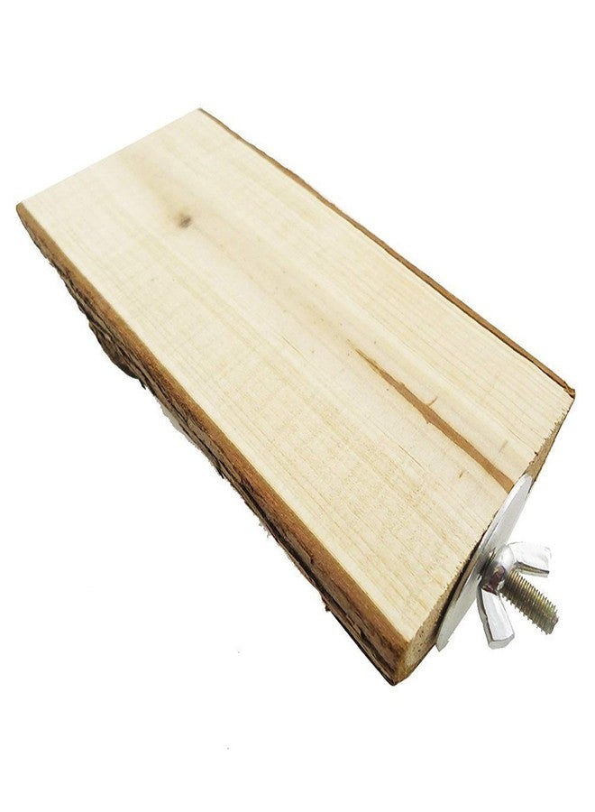 Litewoo Wooden Pet Parrot Bird Perches Stand Bird Cage Perch Stand Platform for Parrot Macaw African Greys Budgies Parakeet Conure Cage Stands Exercise Toy (15CM) - Image 4