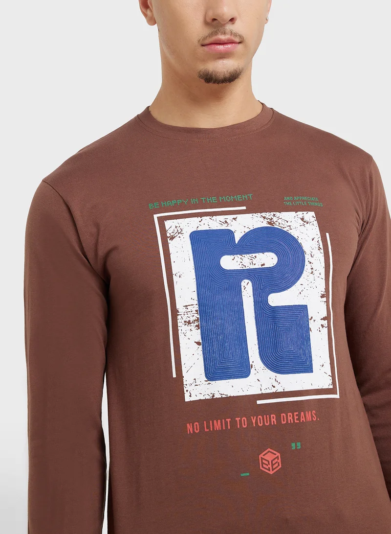 Seventy Five Basics Graphic Long Sleeve T-Shirt
