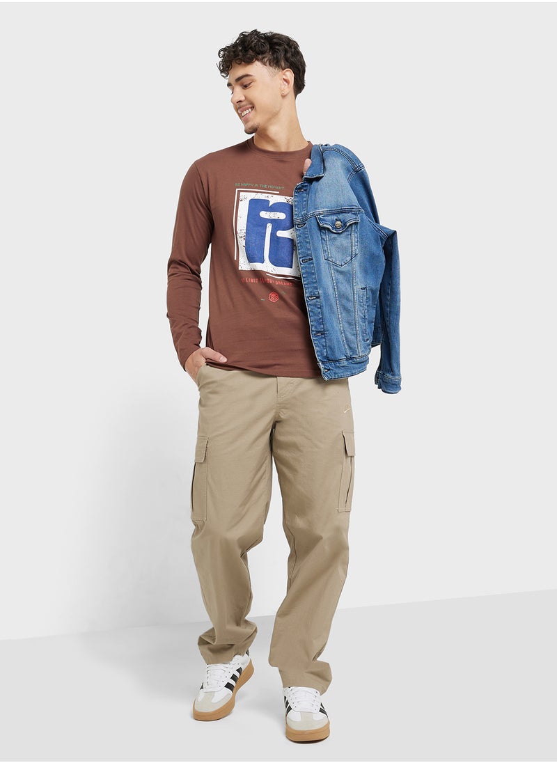 Seventy Five Basics Graphic Long Sleeve T-Shirt  - Image 4