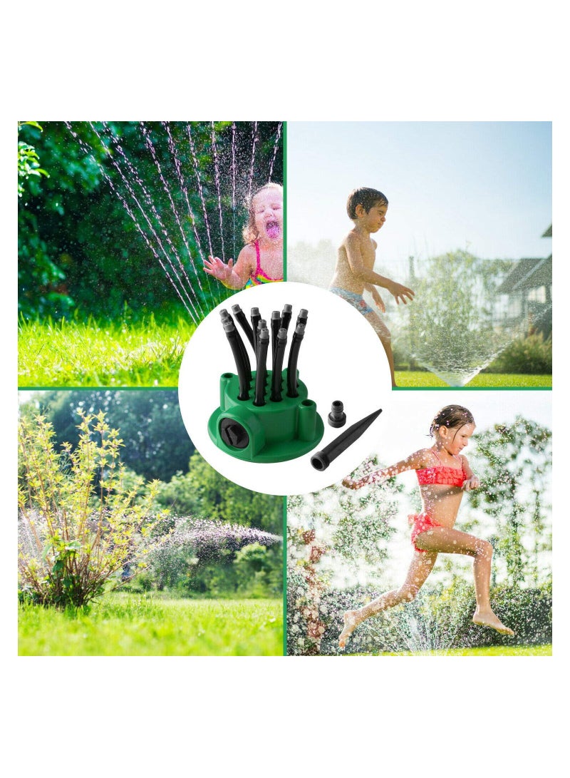 SOLARAE Garden Sprinkler, 12 Hose Head Garden Plants Vegetable 360¬∞ Adjustable Watering Sprinkler Multi-use Lawn Irrigation System Adjustable Rotation Lawn Sprinkler for Outdoor Yard - Image 2