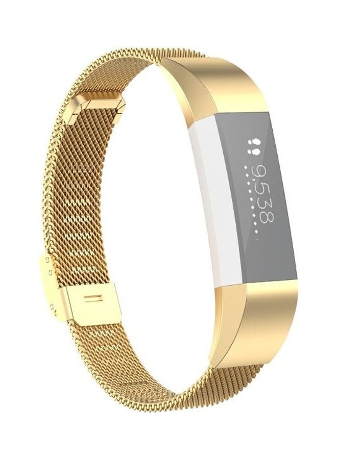 NIBEMINENT Stainless Steel Replacement Wrist Strap Watch Band Gold - Image 1