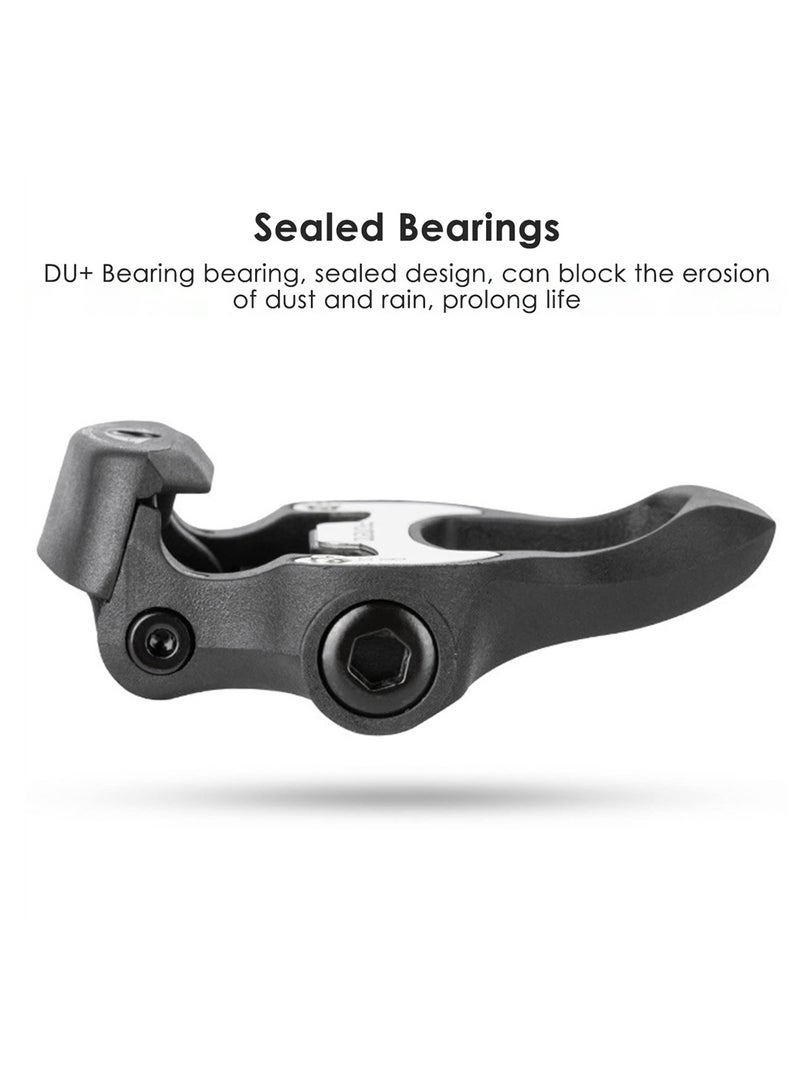 KASTWAVE دواسات دراجات الطرق، دواسات SPD، دواسات خفيفة الوزن للغاية، دواسات بدون مشابك مقاس 9/16 بوصة مع مشابك دواسات متوافقة مع دواسات Shimnao SPD للدراجات الجبلية والدراجات الدوارة والجولات وركوب الدراجات الداخلية - Image 5