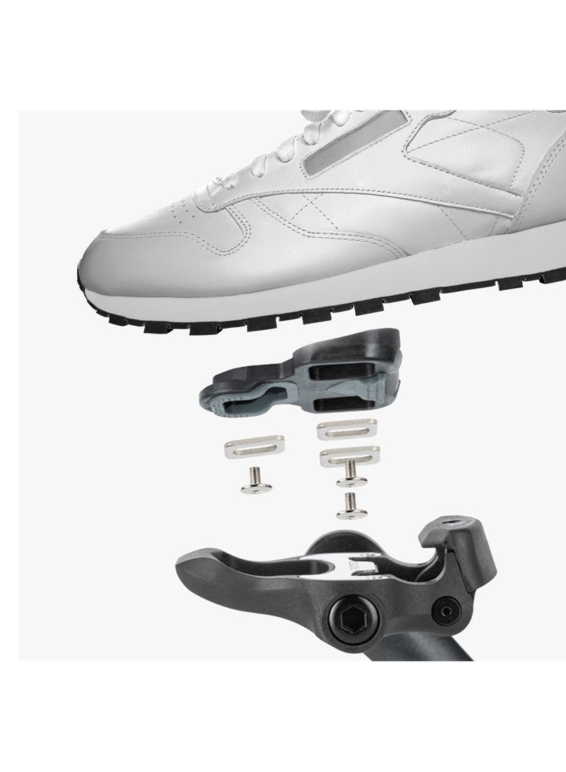 KASTWAVE دواسات دراجات الطرق، دواسات SPD، دواسات خفيفة الوزن للغاية، دواسات بدون مشابك مقاس 9/16 بوصة مع مشابك دواسات متوافقة مع دواسات Shimnao SPD للدراجات الجبلية والدراجات الدوارة والجولات وركوب الدراجات الداخلية - Image 2