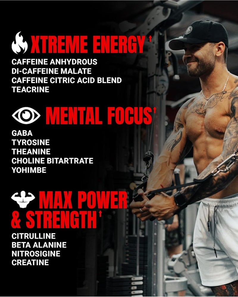 ProSupps Mr. Hyde Xtreme Pre-Workout - Bluerazz - (220g) - Image 3