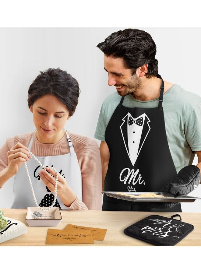 هومستر السيد والسيدة أبرنز لهدايا الأزواج -الذكرى السنوية، دش الزفاف، الزفاف، الخطوبة، هدايا الأزواج، مجموعة هدايا المطبخ - Image 5