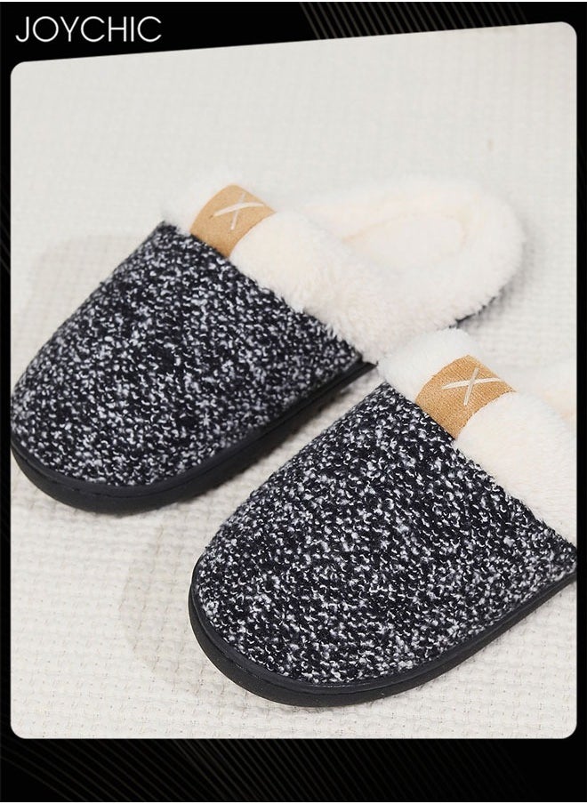 Joychic Autumn and Winter Warm Non-slip Bedroom Slipper for Women and Men Indoor Outdoor Windproof  - Image 1
