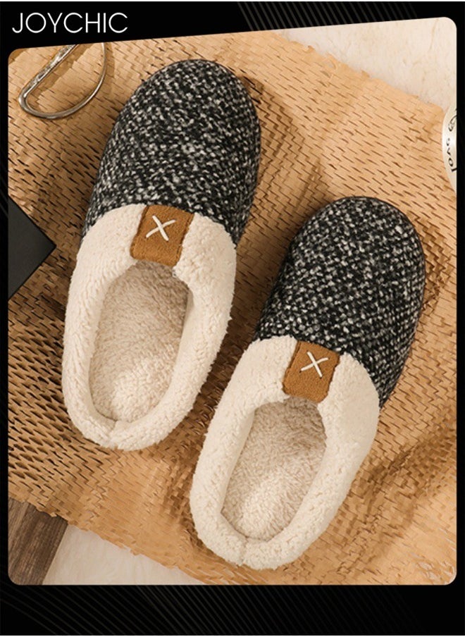 Joychic Autumn and Winter Warm Non-slip Bedroom Slipper for Women and Men Indoor Outdoor Windproof  - Image 3