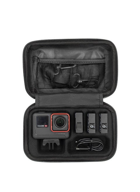 Storage Case for Insta360 Ace Pro/Ace – Waterproof Hard Shell Bag with Shockproof Liner, Compatible with Insta360 X3, GO 3, GoPro, Osmo Action – Portable Travel Protective Camera Case with Wrist Strap(Grey))