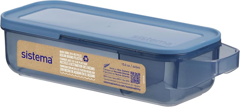 Sistema Slide & Snack Food Storage Container, 445ml - Image 1