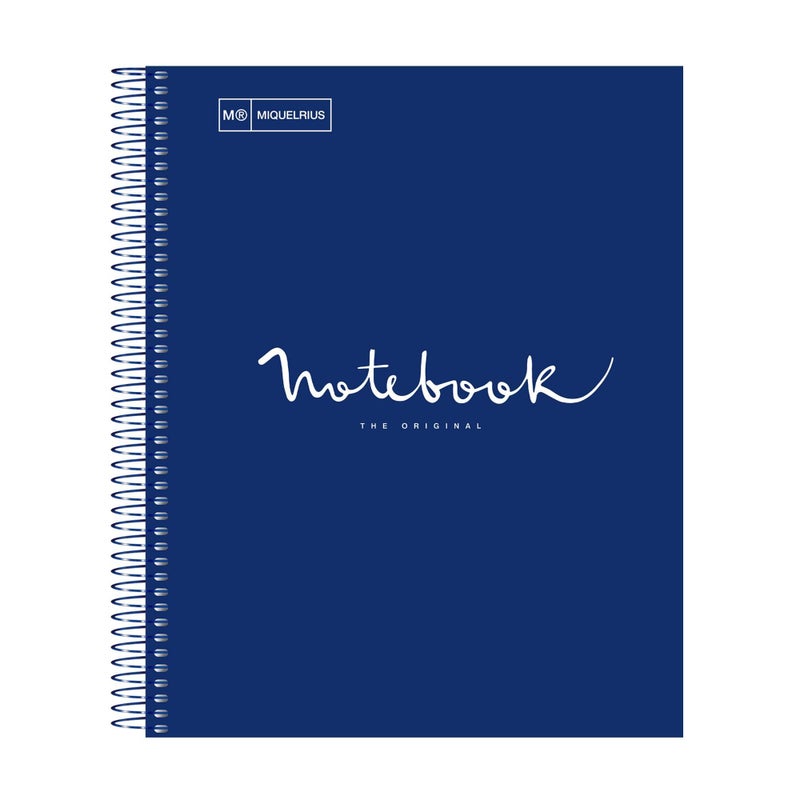 Miquelrius Miquel Rius M Emotions 1 Subject Notebook, Lined 11" x 8.5", 80 Sheets Heavy Weight Paper, 3 Hole Punched, Micro-Perforated, Marine Blue Board Cover - Image 5